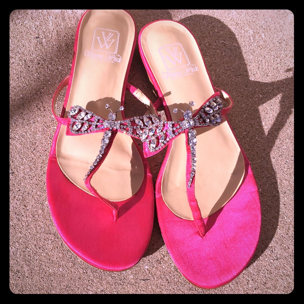 Stunning Victoria Wieck of Beverly Hills sandals